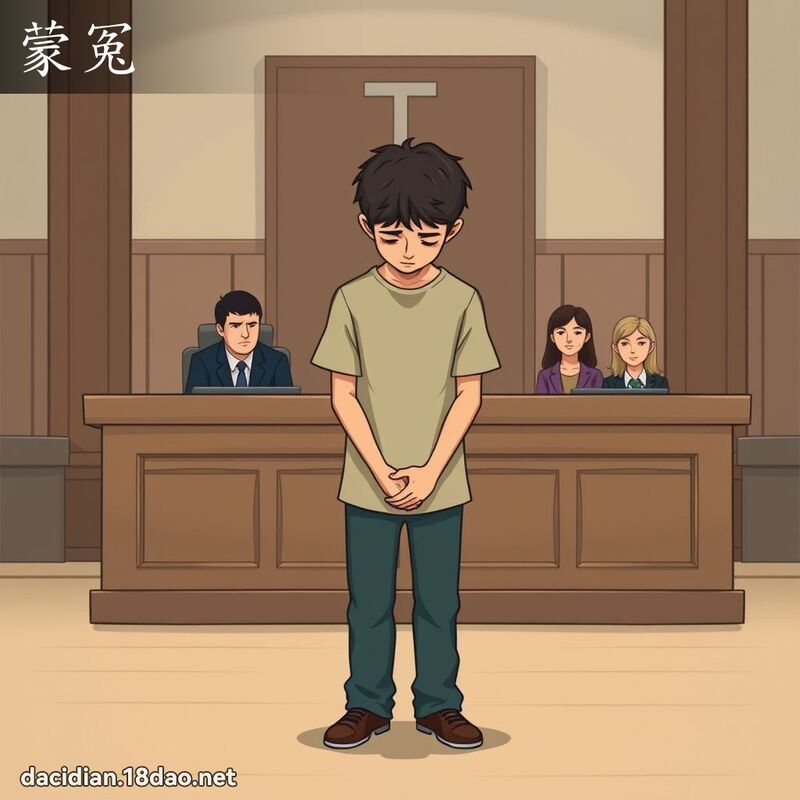 蒙冤 - 国语大辞典配图