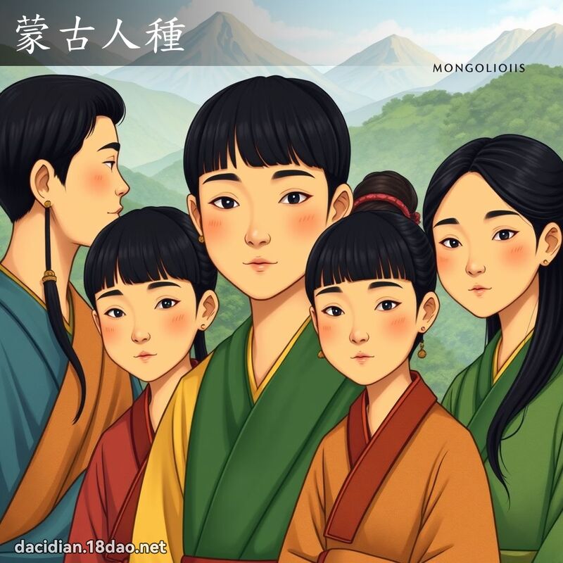 蒙古人種 - 國語大辭典配圖