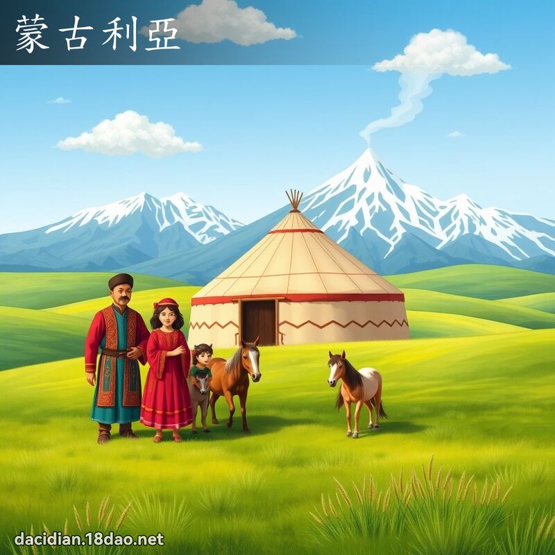 蒙古利亚 - 国语大辞典配图