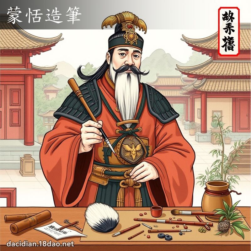 蒙恬造笔 - 国语大辞典配图