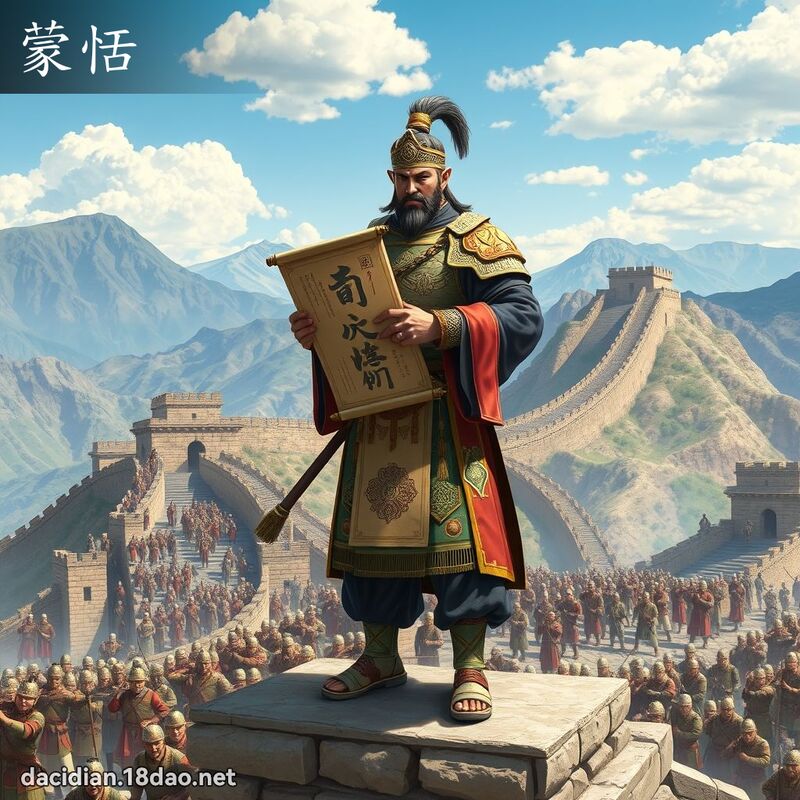 蒙恬 - 國語大辭典配圖