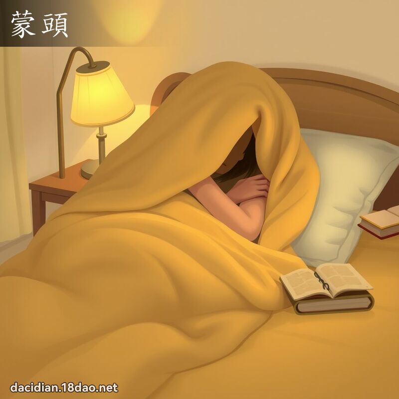 蒙頭 - 國語大辭典配圖