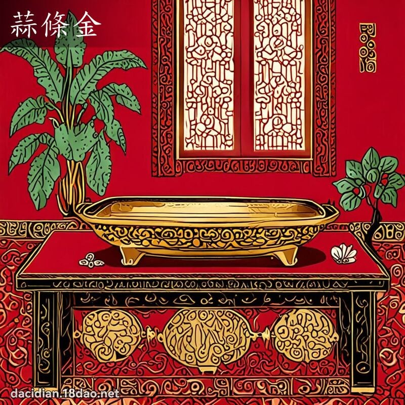 蒜條金 - 國語大辭典配圖