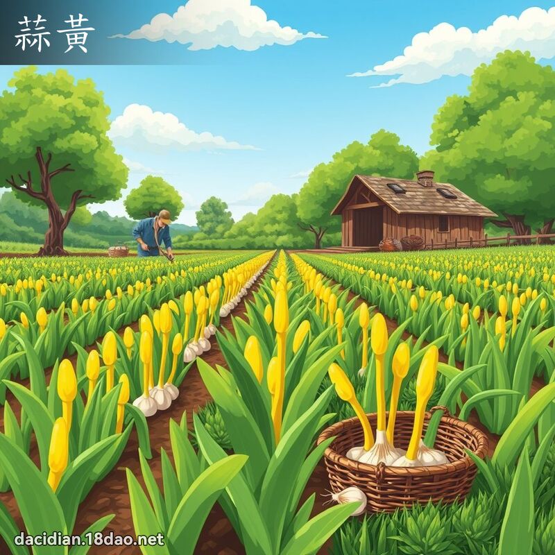 蒜黄 - 国语大辞典配图