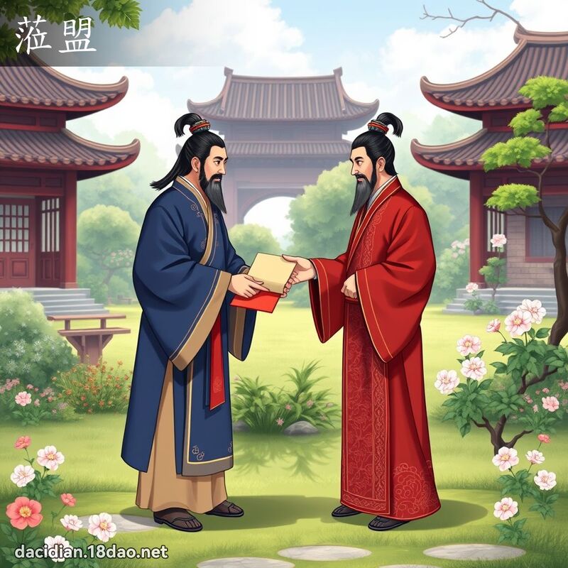 蒞盟 - 國語大辭典配圖