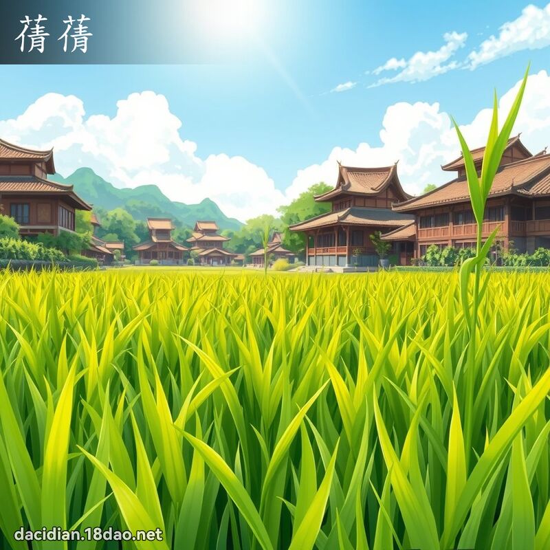 蒨蒨 - 国语大辞典配图