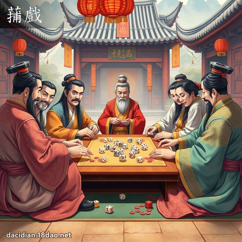 蒱戏 - 国语大辞典配图