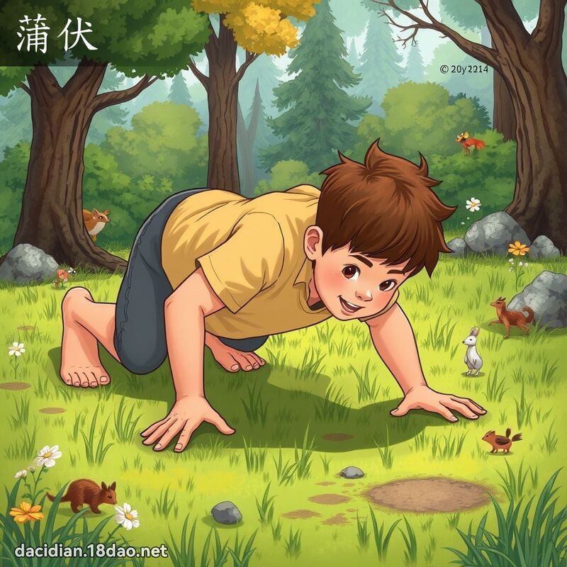 蒲伏 - 国语大辞典配图