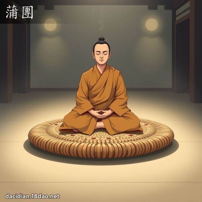 蒲团 - 国语大辞典配图