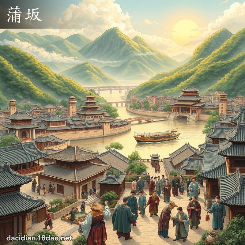 蒲坂 - 国语大辞典配图