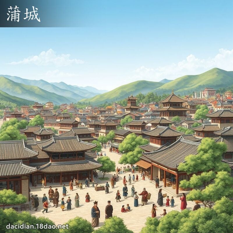 蒲城 - 国语大辞典配图