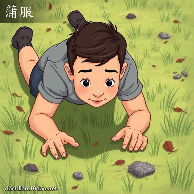蒲服 - 国语大辞典配图