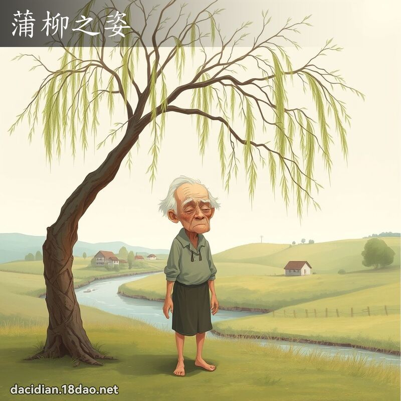 蒲柳之姿 - 國語大辭典配圖
