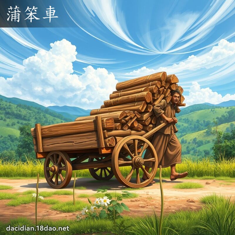 蒲笨车 - 国语大辞典配图