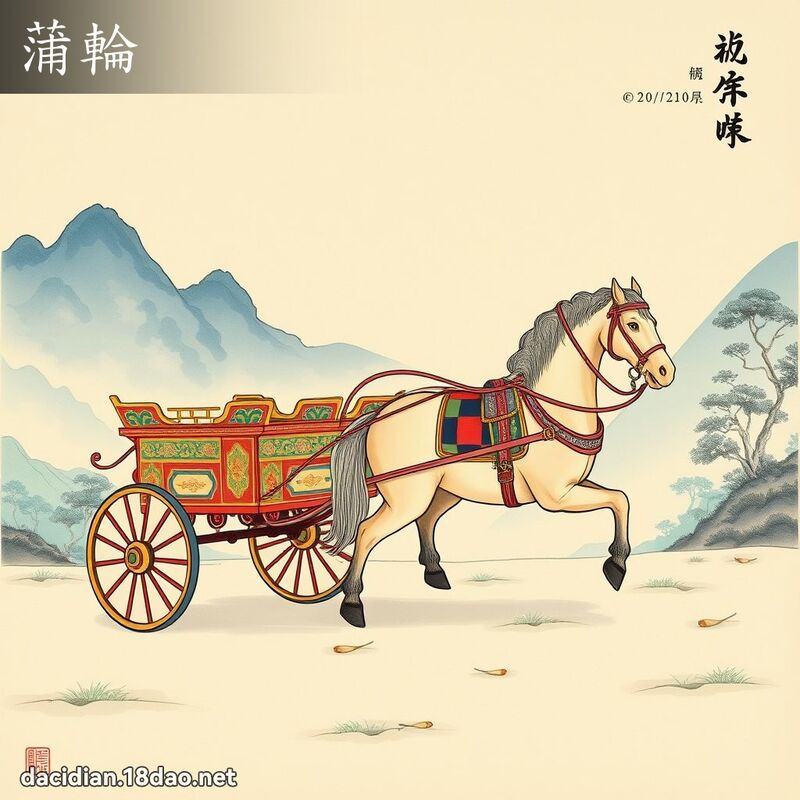 蒲轮 - 国语大辞典配图
