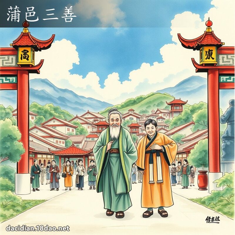 蒲邑三善 - 国语大辞典配图