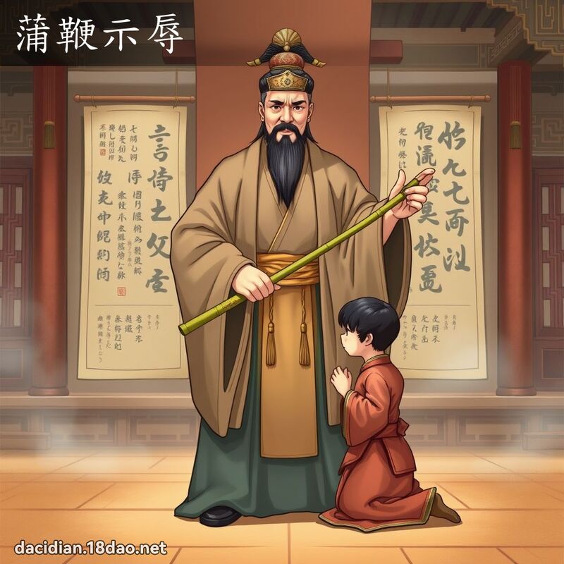 蒲鞭示辱 - 国语大辞典配图