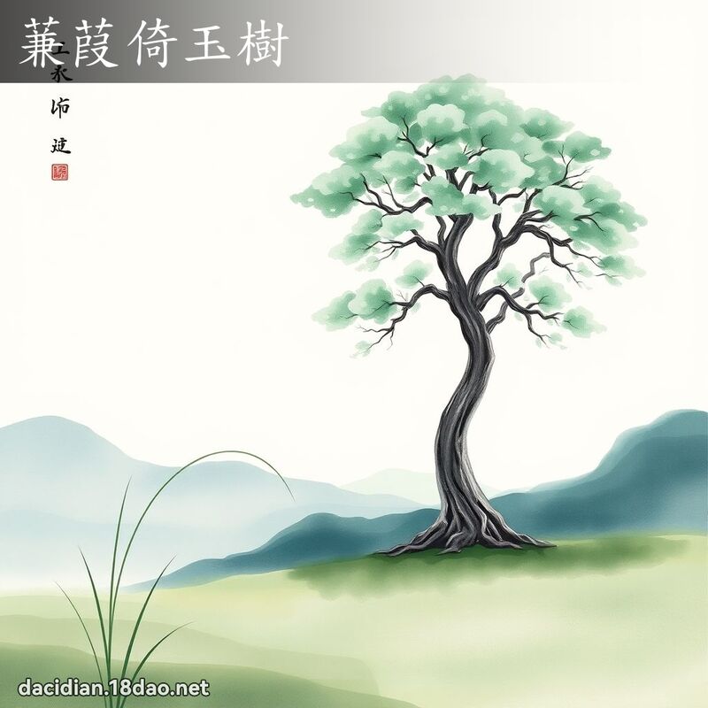 蒹葭倚玉树 - 国语大辞典配图