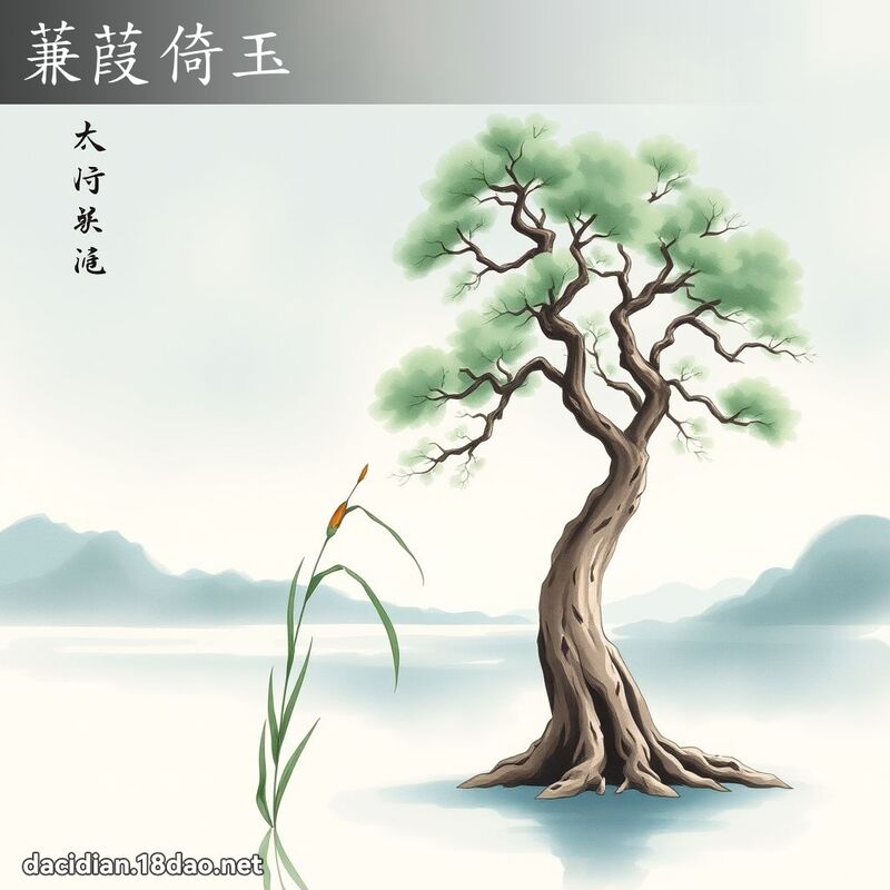 蒹葭倚玉 - 國語大辭典配圖
