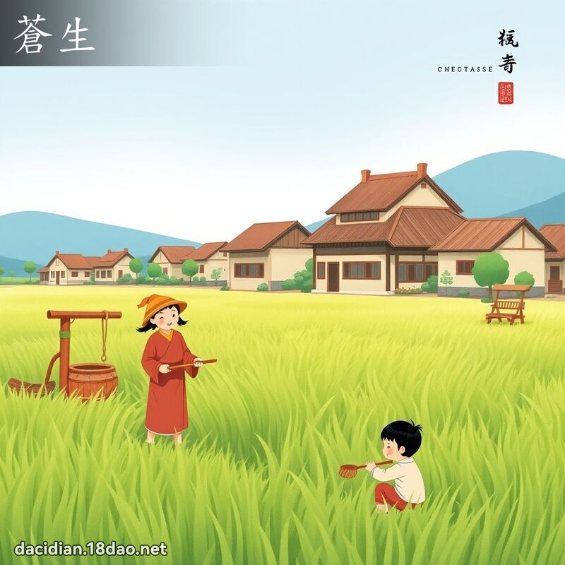 蒼生 - 國語大辭典配圖