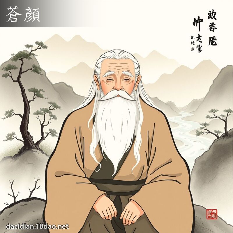 蒼顏 - 國語大辭典配圖