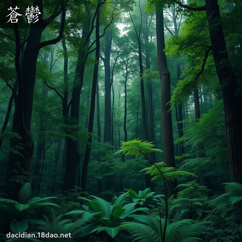 蒼鬱 - 國語大辭典配圖
