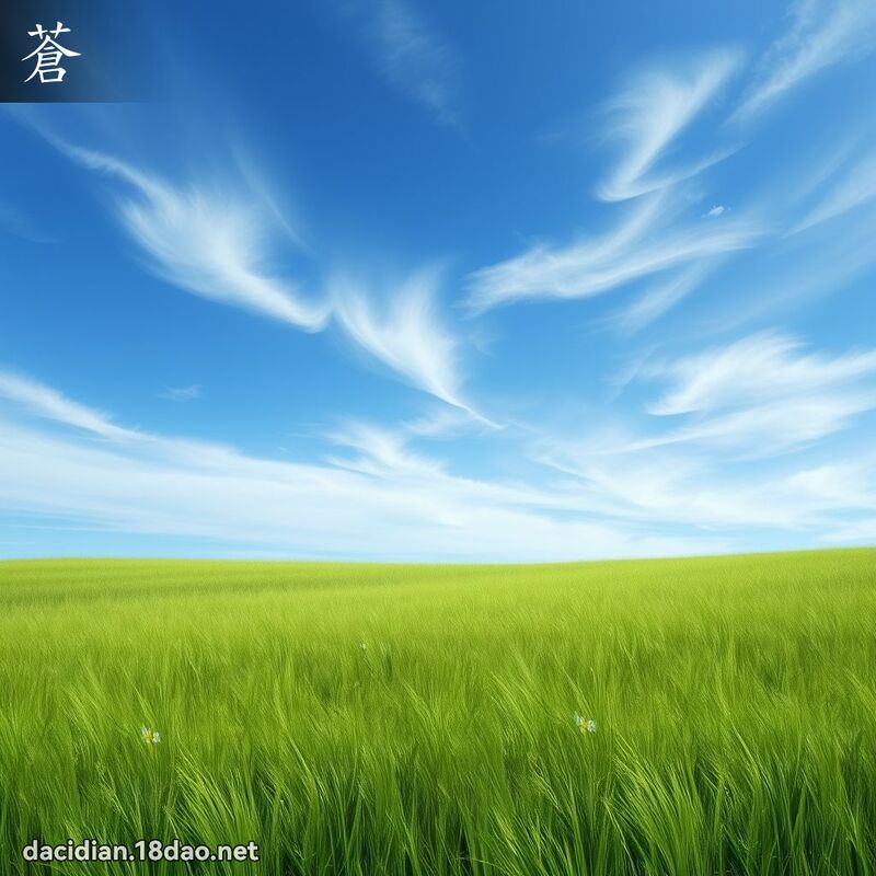 蒼 - 國語大辭典配圖