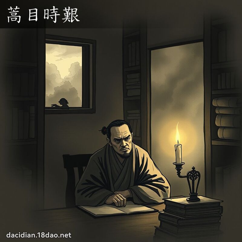 蒿目时艰 - 国语大辞典配图