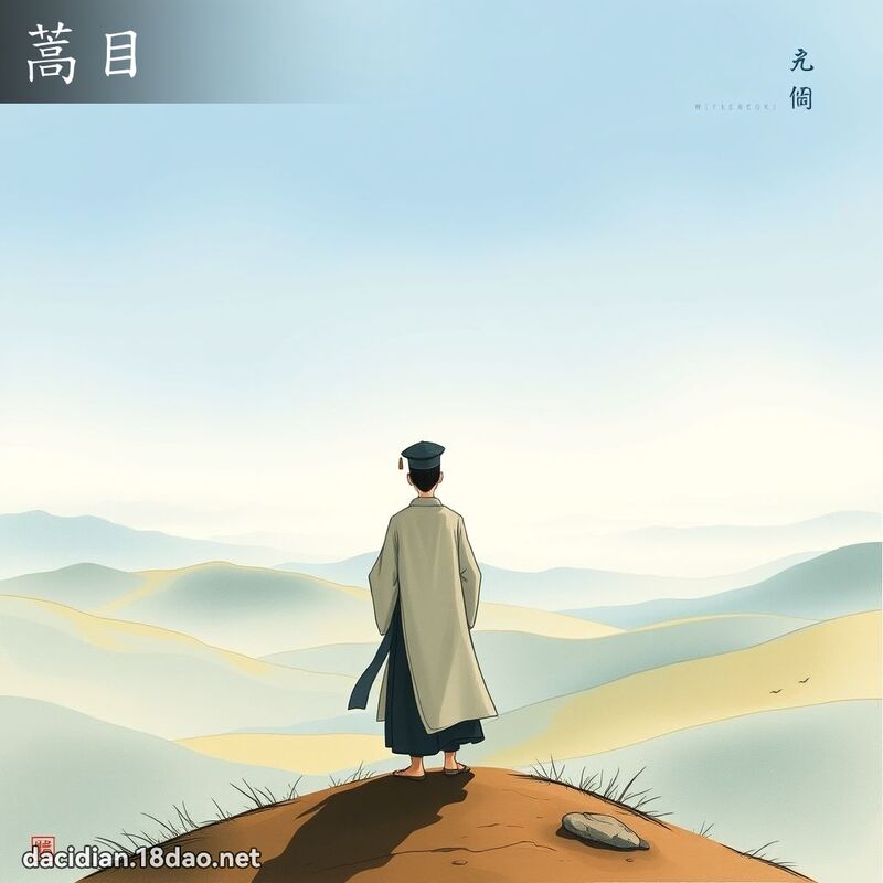 蒿目 - 国语大辞典配图