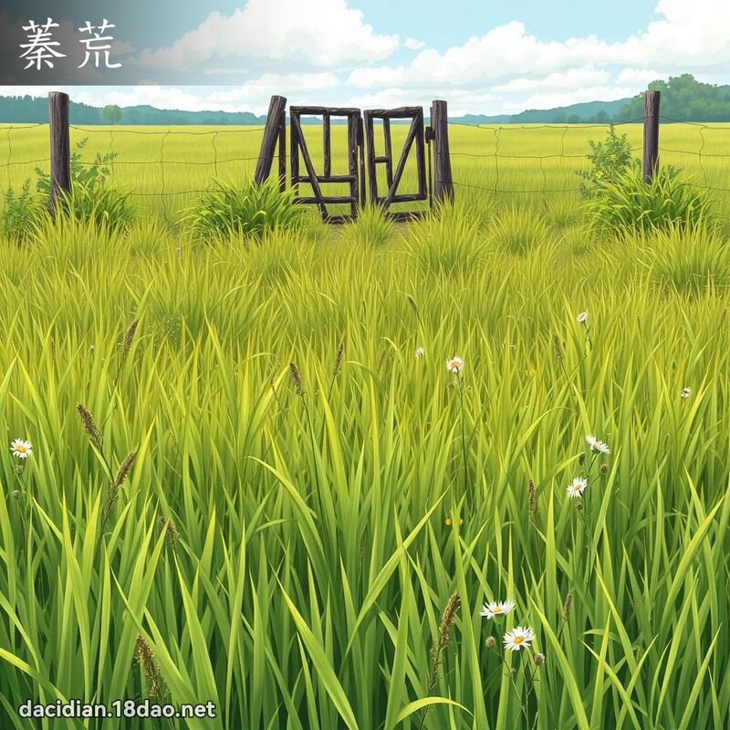 蓁荒 - 国语大辞典配图