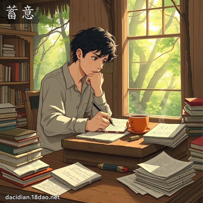 蓄意 - 國語大辭典配圖