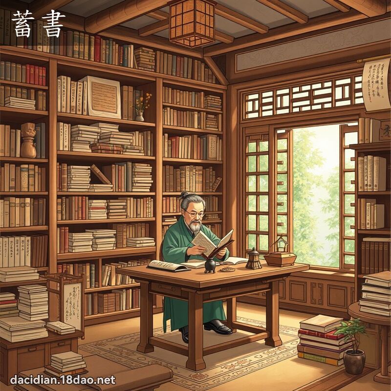 蓄書 - 國語大辭典配圖