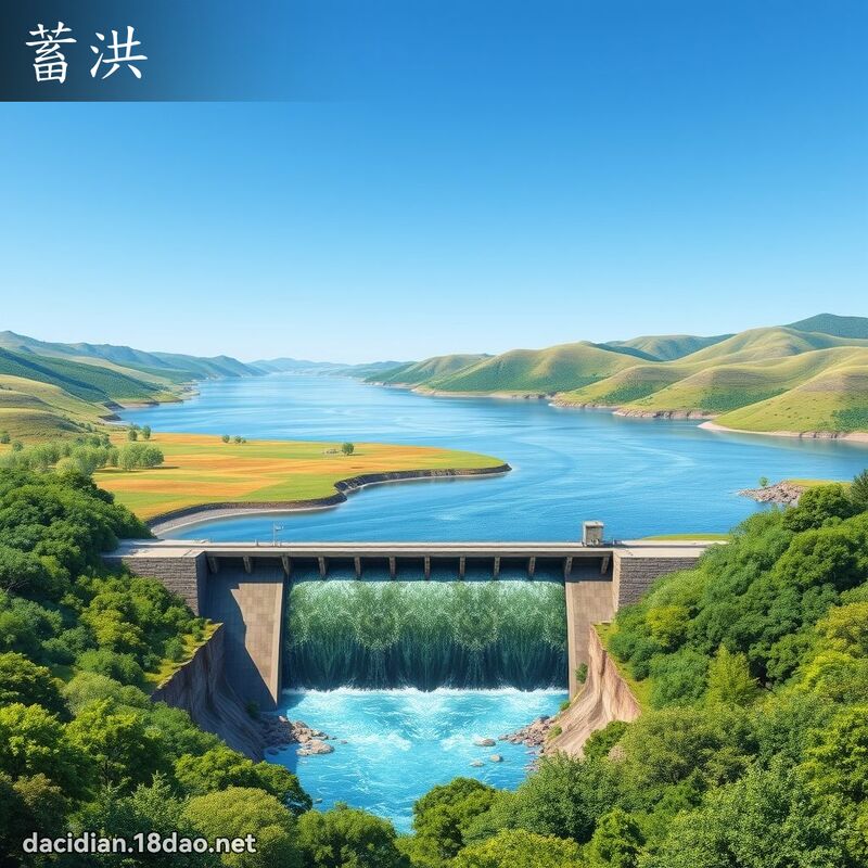 蓄洪 - 國語大辭典配圖