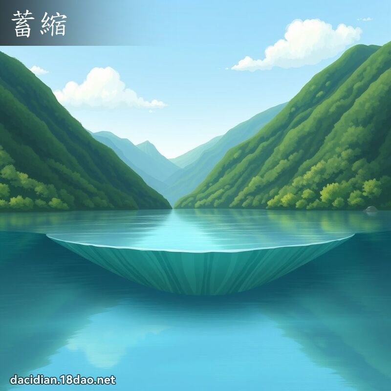 蓄縮 - 國語大辭典配圖
