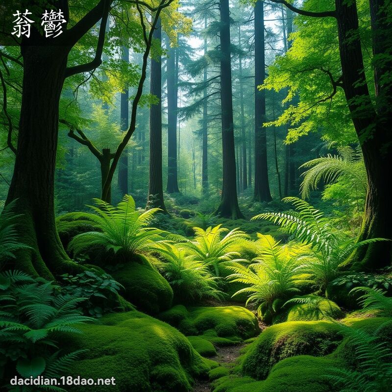 蓊鬱 - 國語大辭典配圖