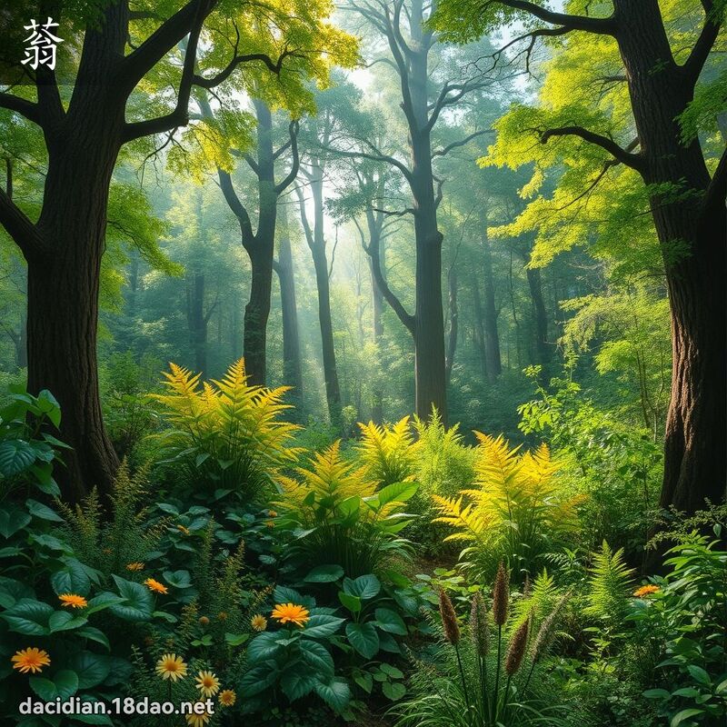 蓊 - 國語大辭典配圖