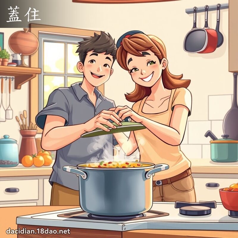 蓋住 - 國語大辭典配圖