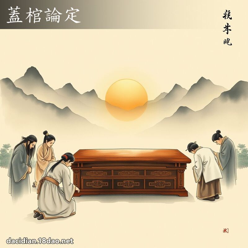 蓋棺論定 - 國語大辭典配圖