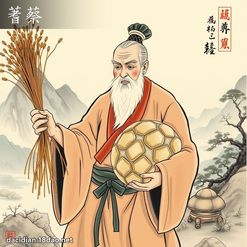 蓍蔡 - 国语大辞典配图