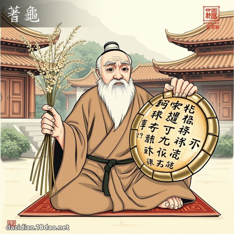 蓍龜 - 國語大辭典配圖
