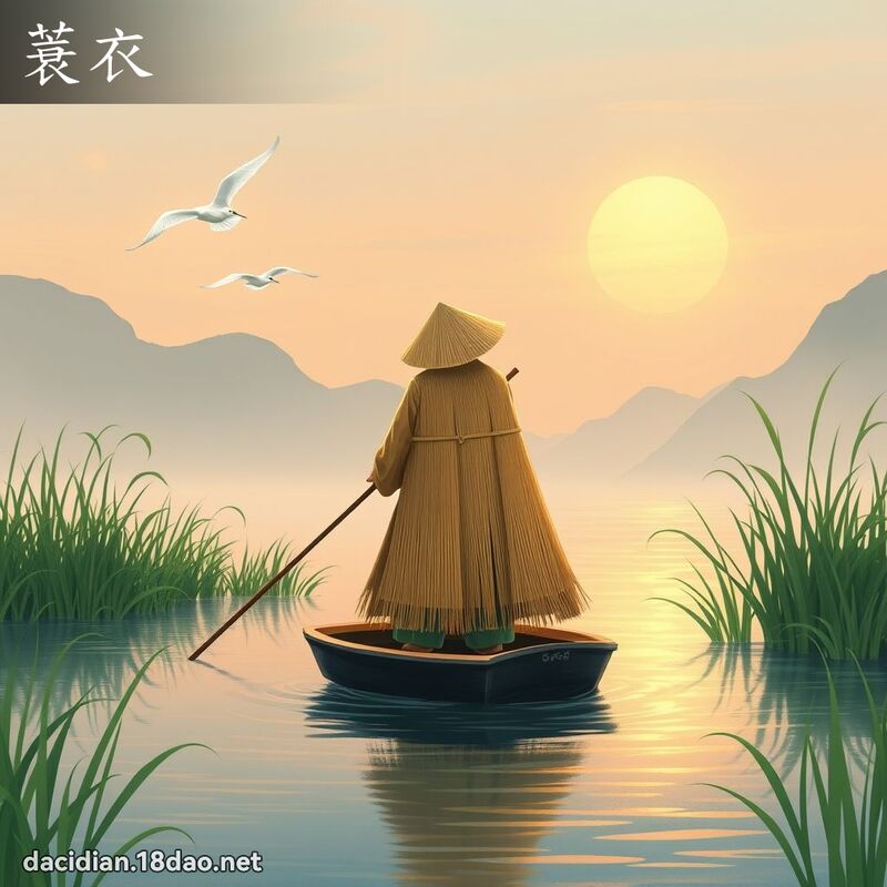 蓑衣 - 国语大辞典配图