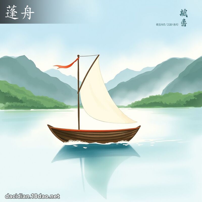蓬舟 - 國語大辭典配圖
