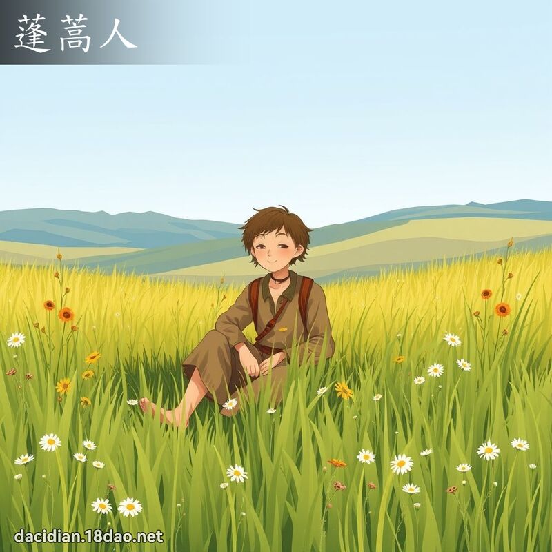 蓬蒿人 - 国语大辞典配图