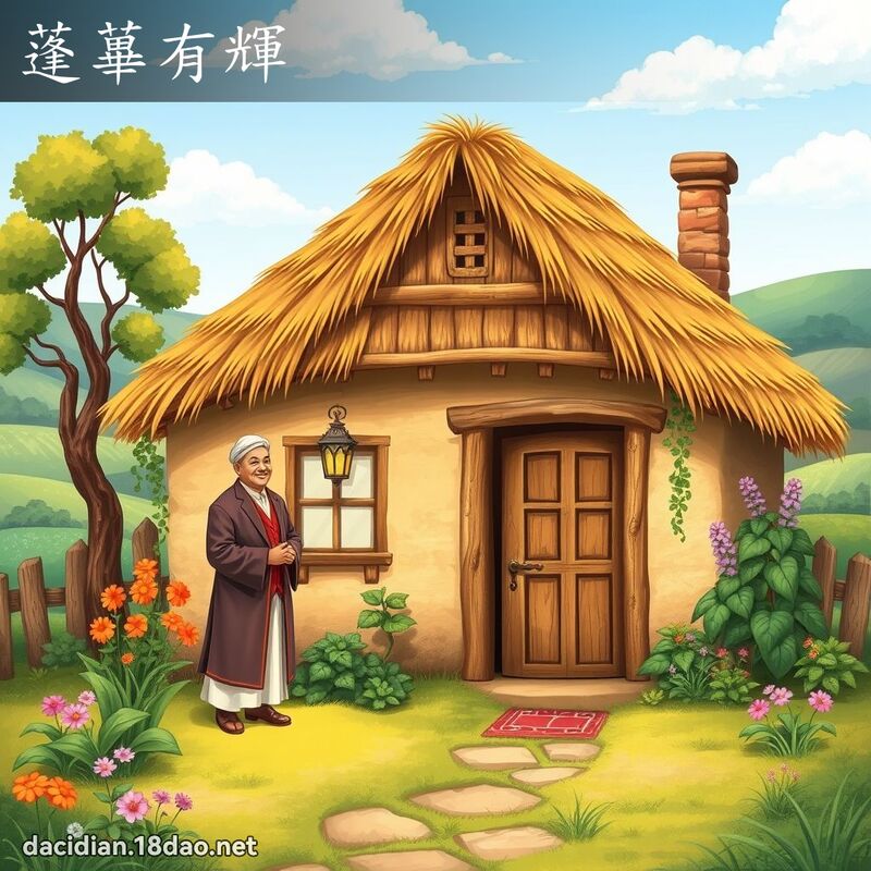蓬蓽有辉 - 国语大辞典配图