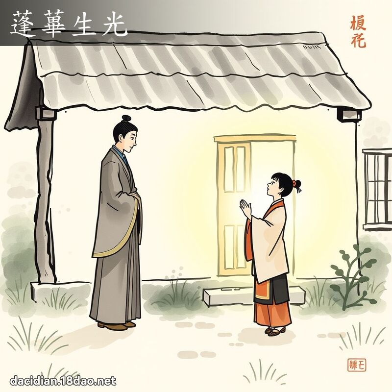 蓬蓽生光 - 國語大辭典配圖