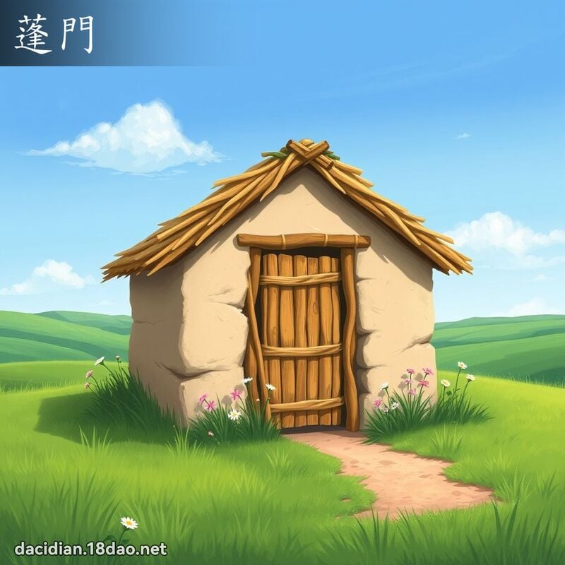 蓬门 - 国语大辞典配图