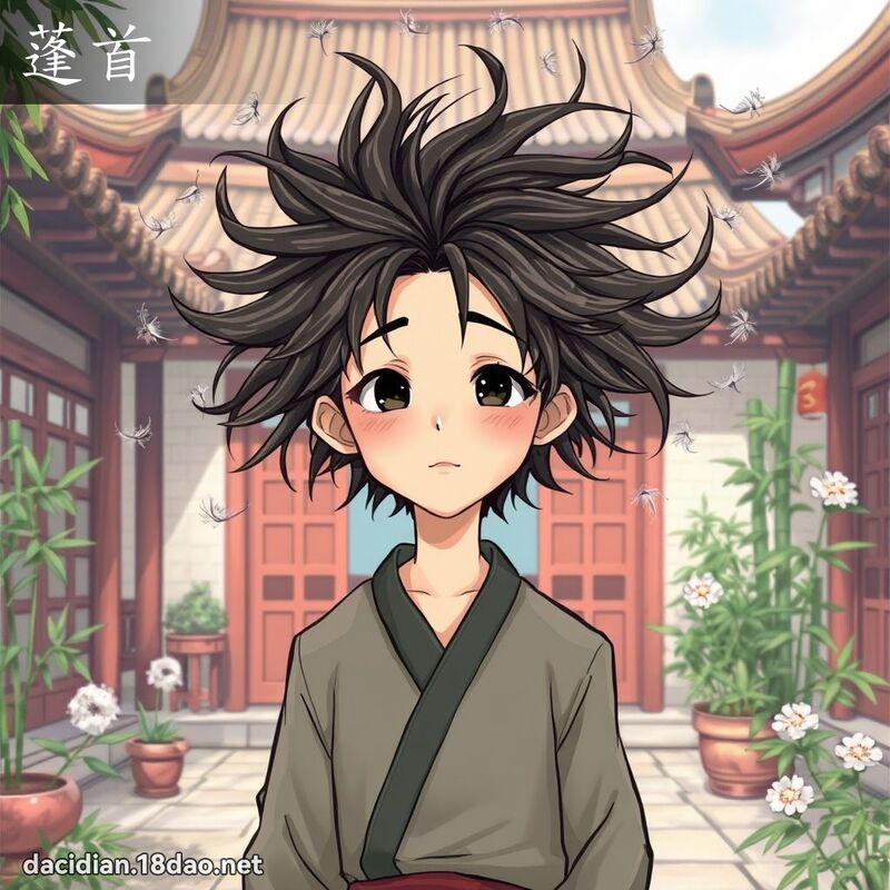 蓬首 - 國語大辭典配圖