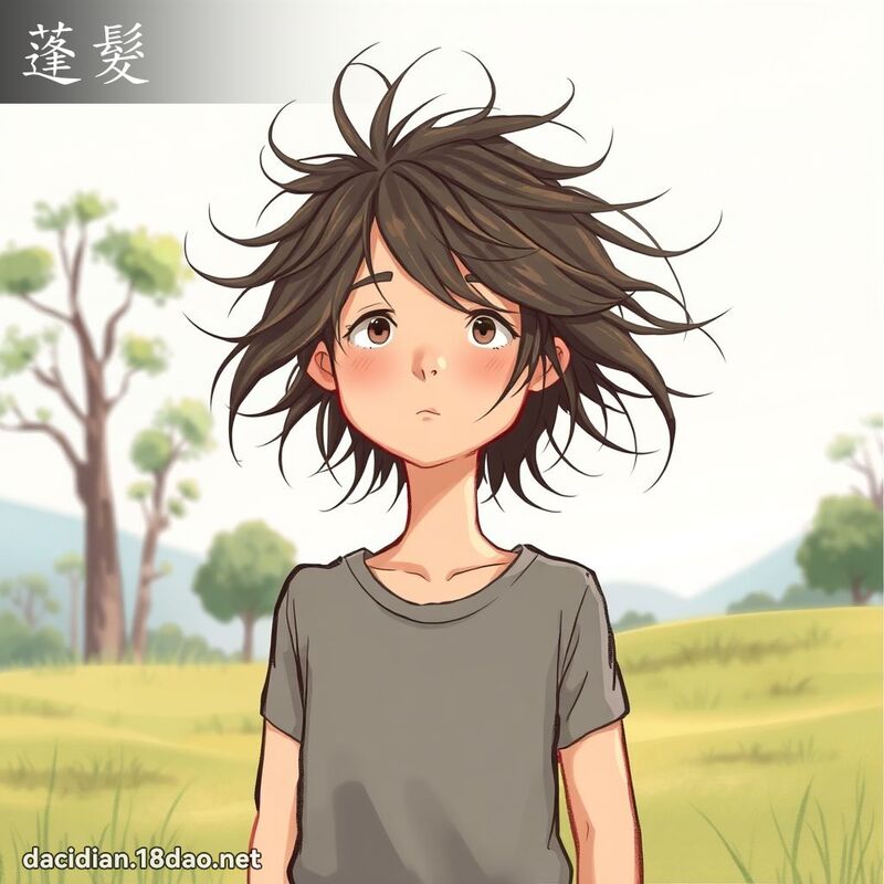 蓬发 - 国语大辞典配图