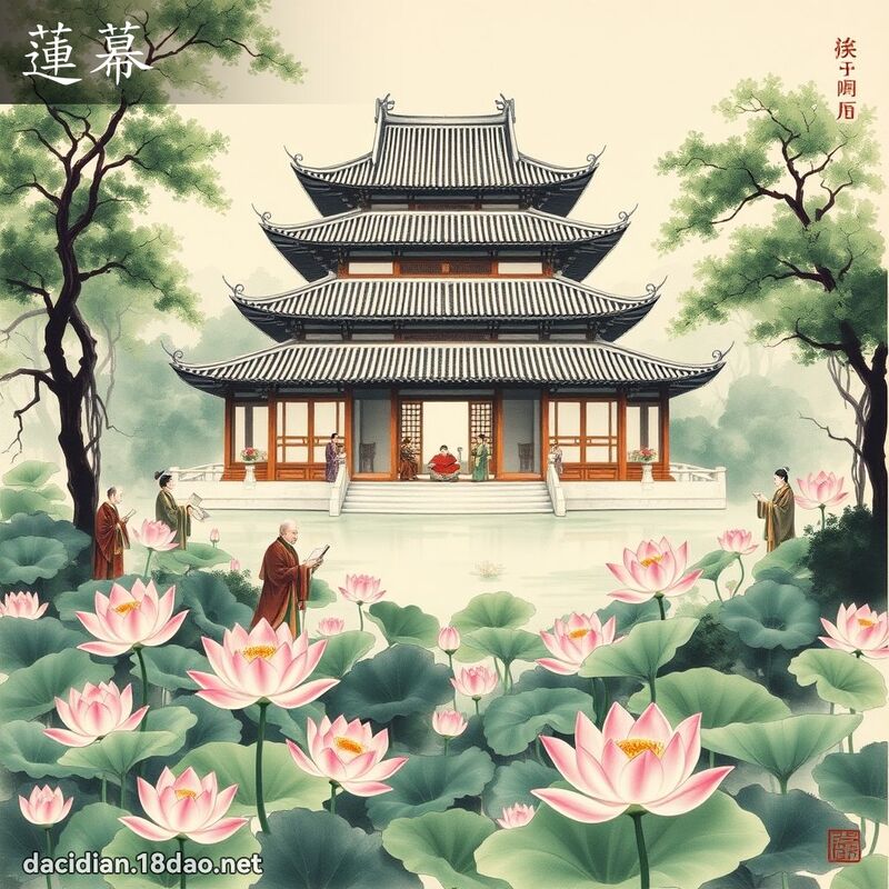 莲幕 - 国语大辞典配图
