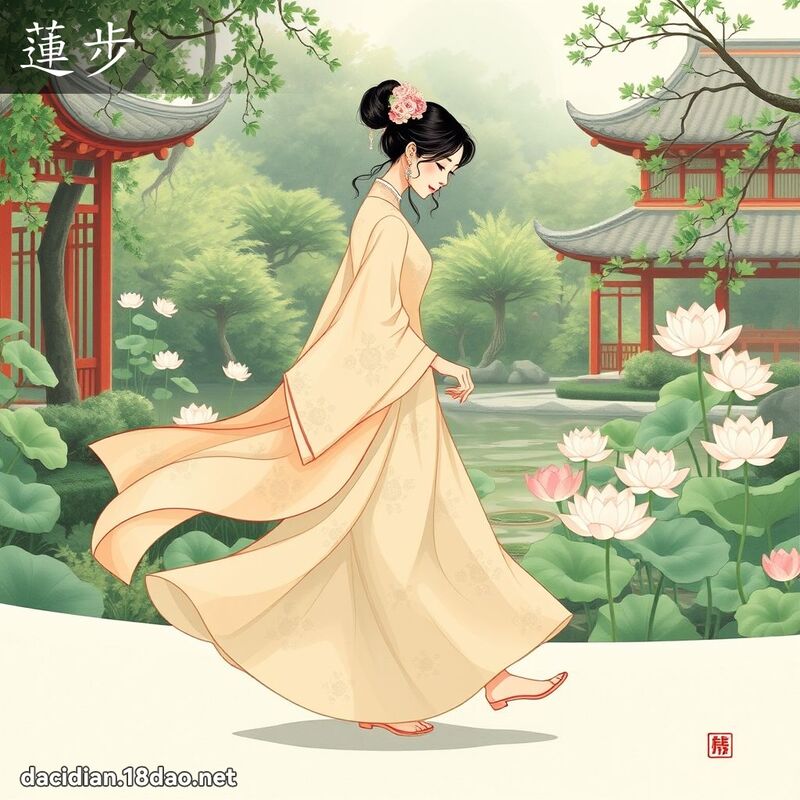 莲步 - 国语大辞典配图